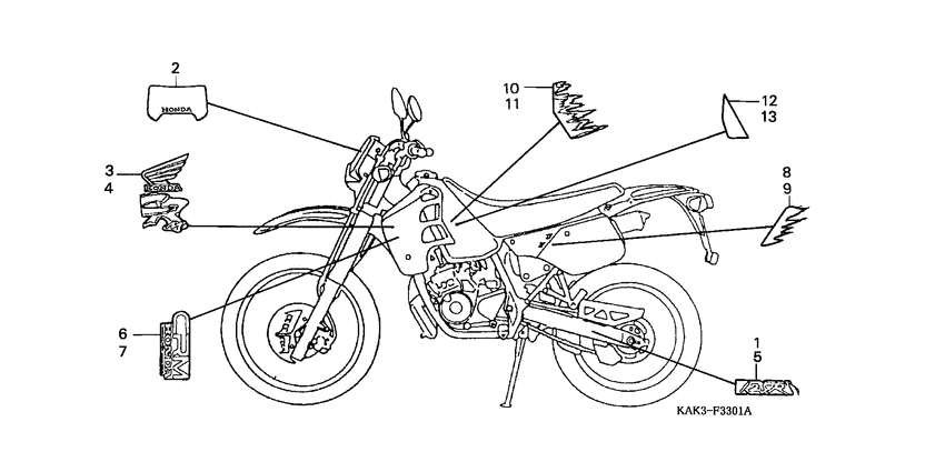 CRM125R Stripe / mark