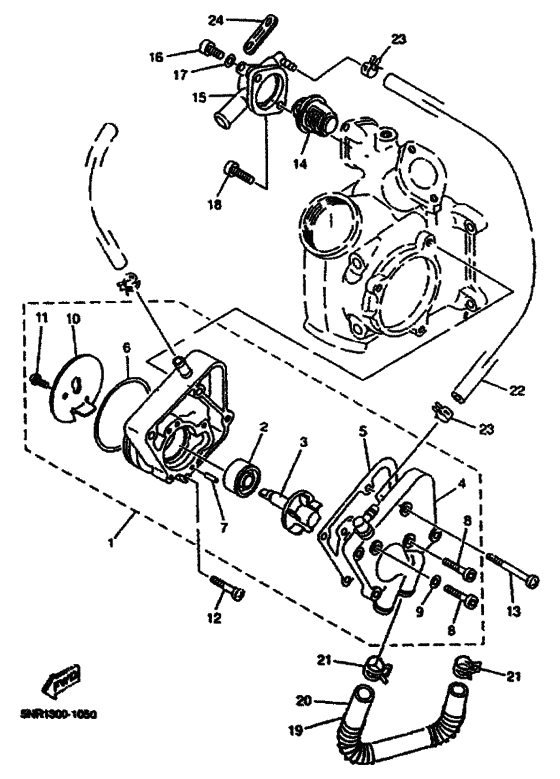 YP125E Водяная помпа