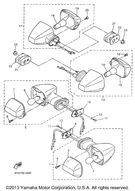 YZF750RKC Поворотники