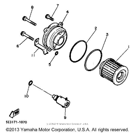 XV700N Маслянный фильтр