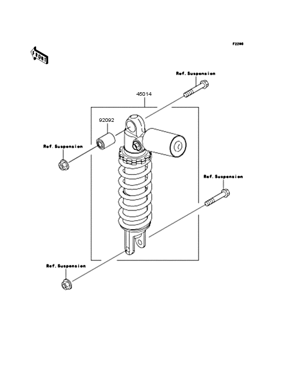 ZX900 Амортизатор