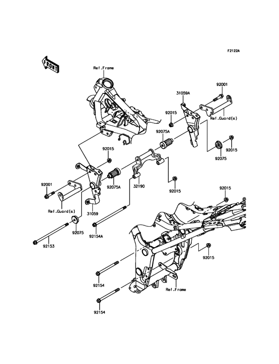 EX300 Крепление двигателя
