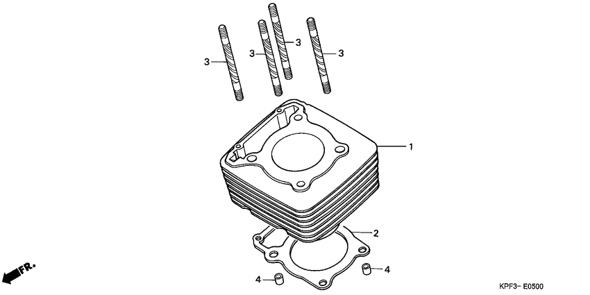 CBF250 Цилиндр