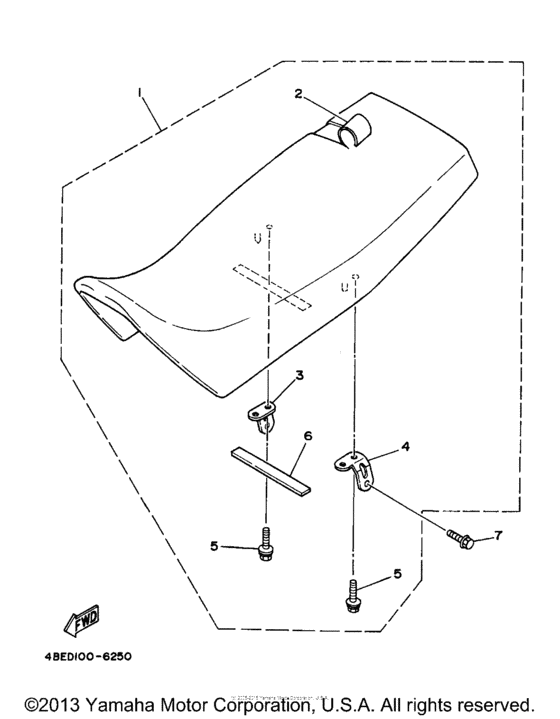 XT225J Сиденье