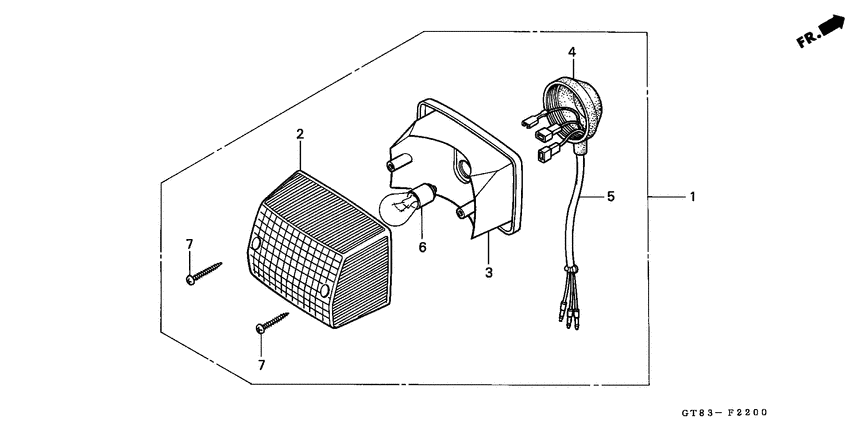 Taillight unit ass`y