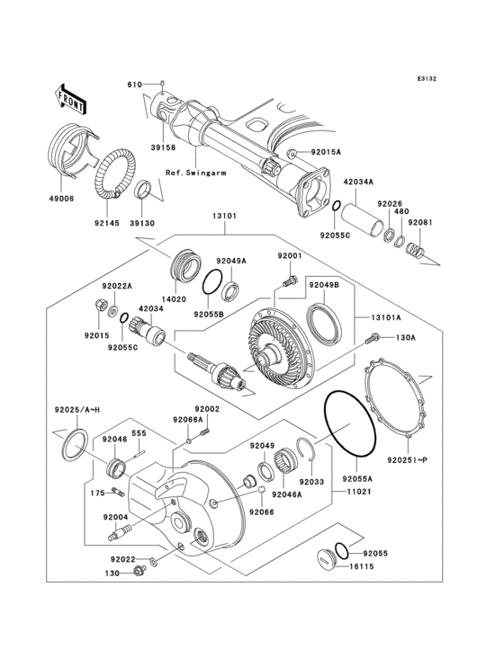 Drive shaft/final gear(1/2)