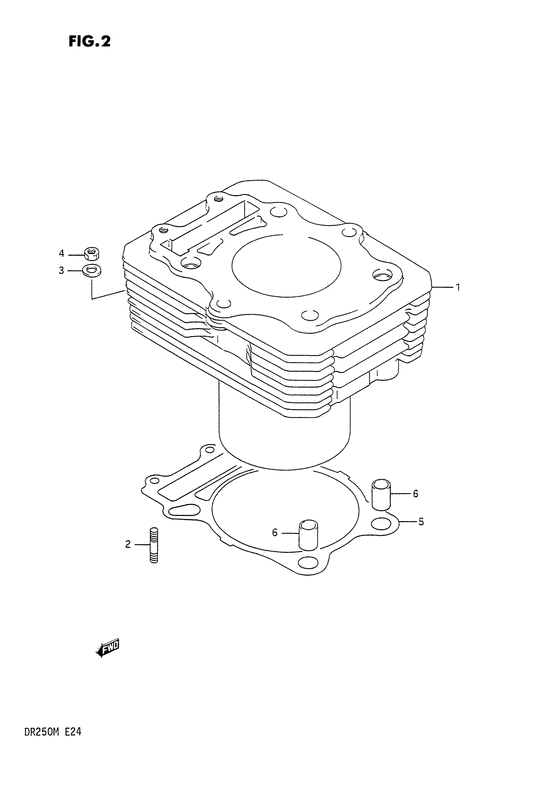 DR250 Цилиндр