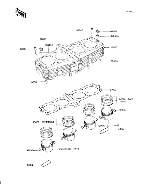 Cylinder/pistons