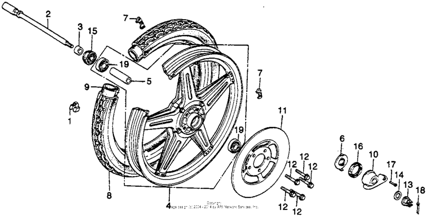 Cb400tiifront wheel