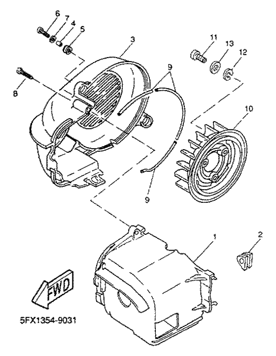YH50 Air shroud. fan