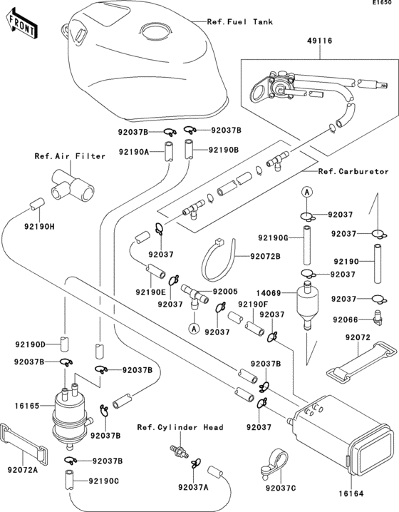 ZX750 Канистра осушителя