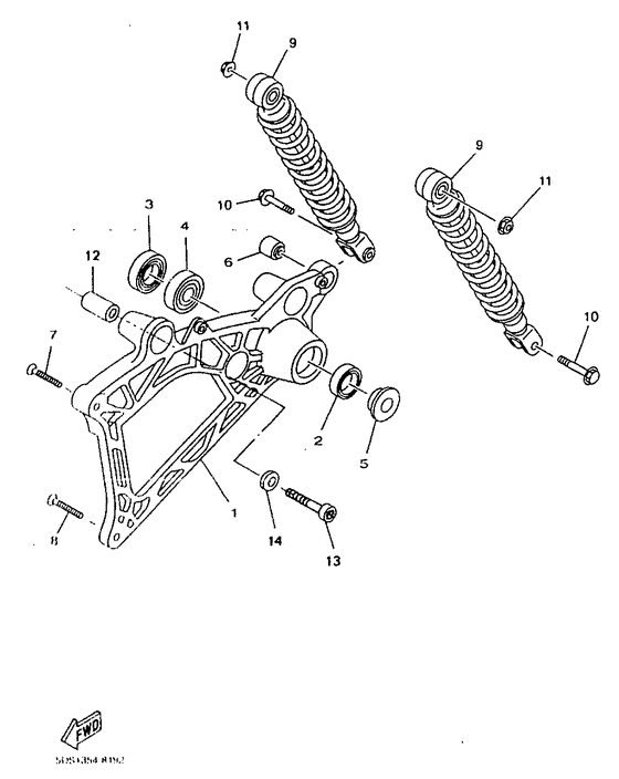 Rear arm. suspension