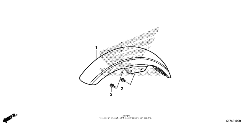 CMX250C Переднее крыло