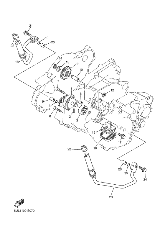 WR250FT Масляный насос