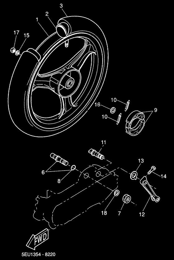 YH50 Переднее колесо