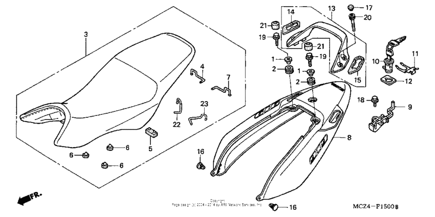 Seat + seat cowl