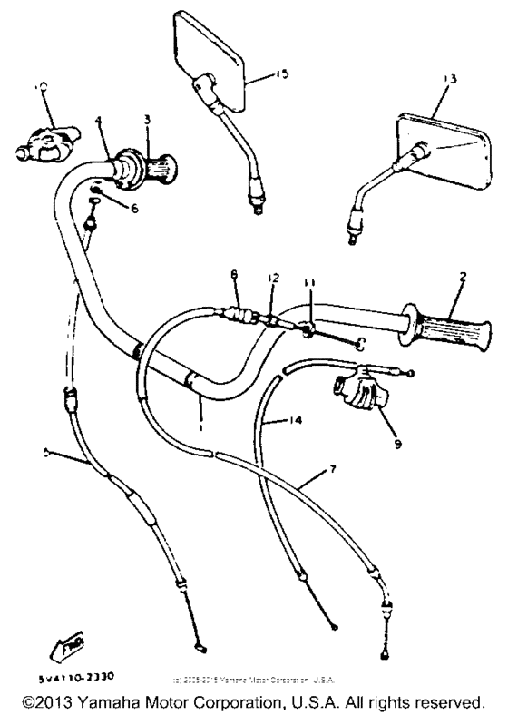 XS650SK Главный тормозной цилиндр