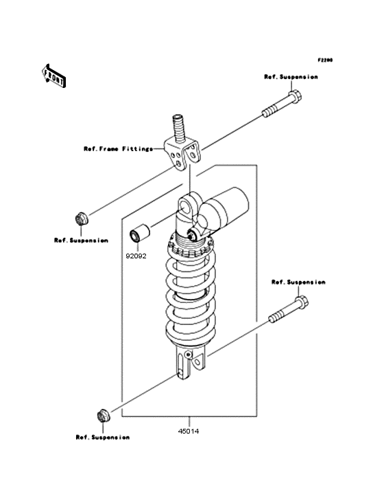 ZX1000 Амортизатор