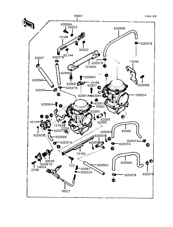 EX250 Карбюратор