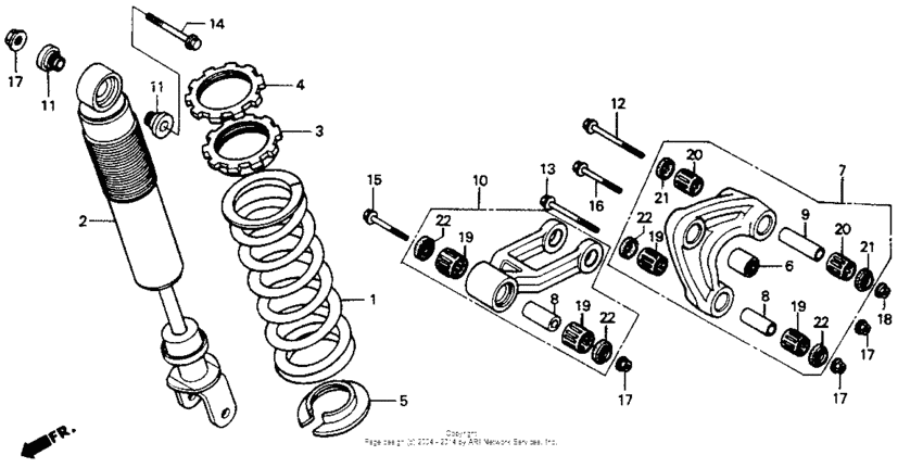 Rear shock absorber 93