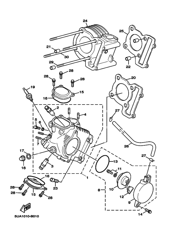 NXC125 Головка цилиндров