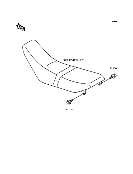 KDX125 Сиденье