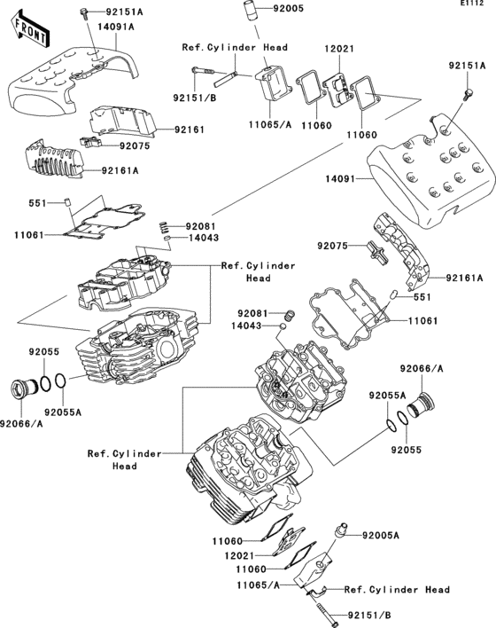 VN1600 Крышка головки цилиндров