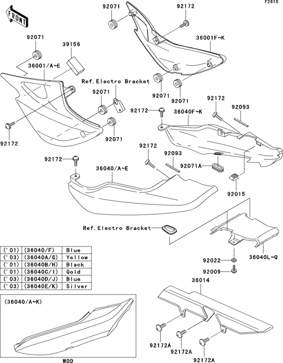 Side covers/chain cover(1/2)