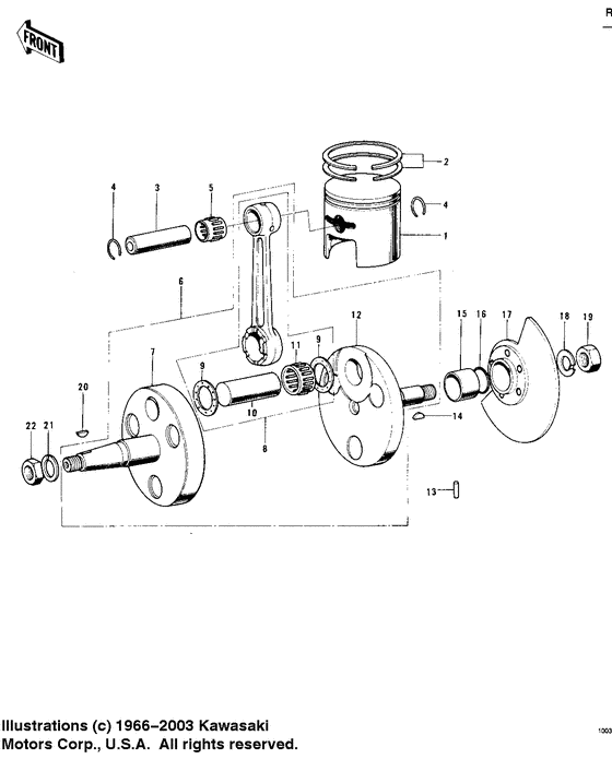 Crankshaft/piston/rotary valve