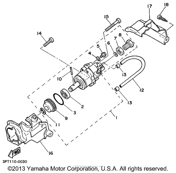 PW50L1 Масляный насос