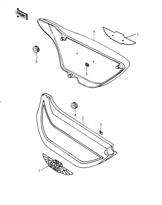 KZ1000 Крышка боковая