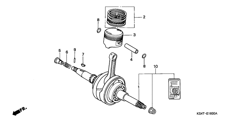 Crankshaft/piston