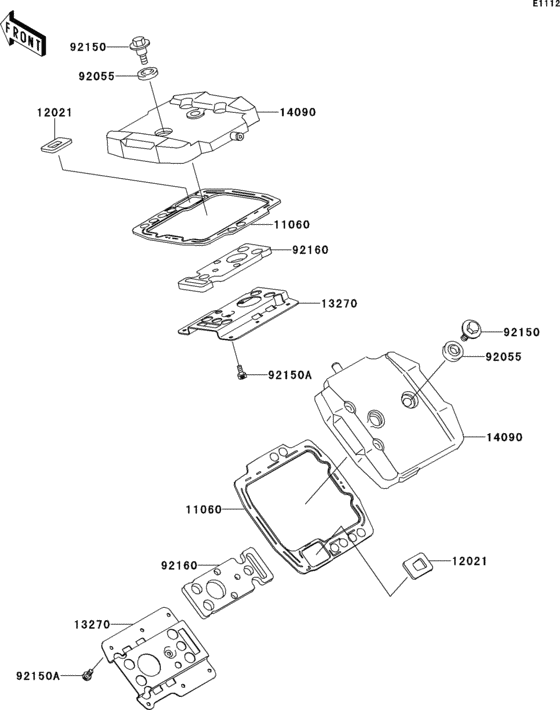 VN800 Крышка головки цилиндров