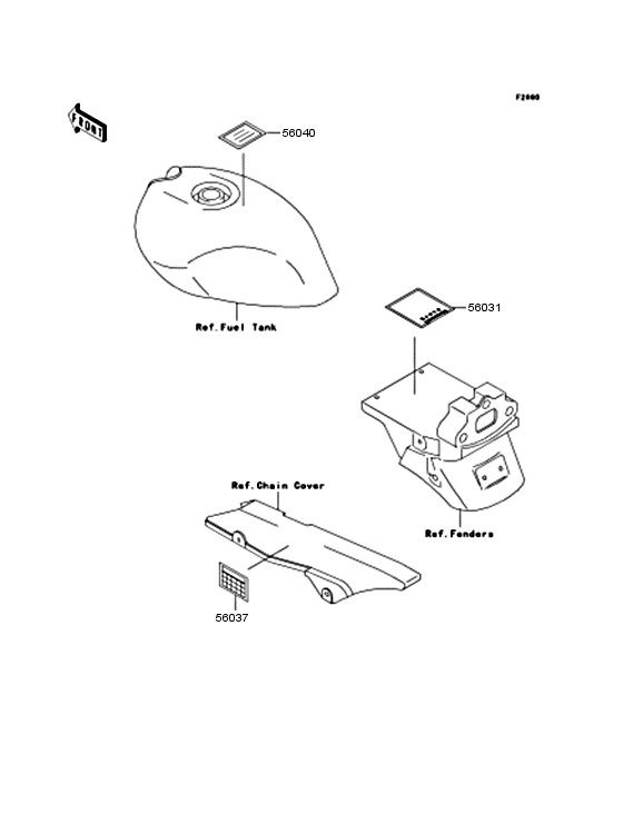 ZR250 Наклейки