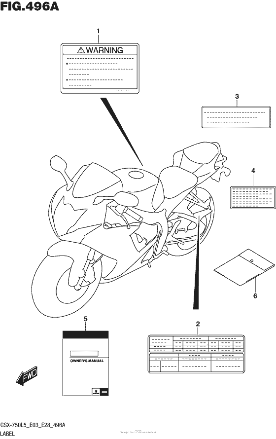 Label (Gsx-R750L5 E03)