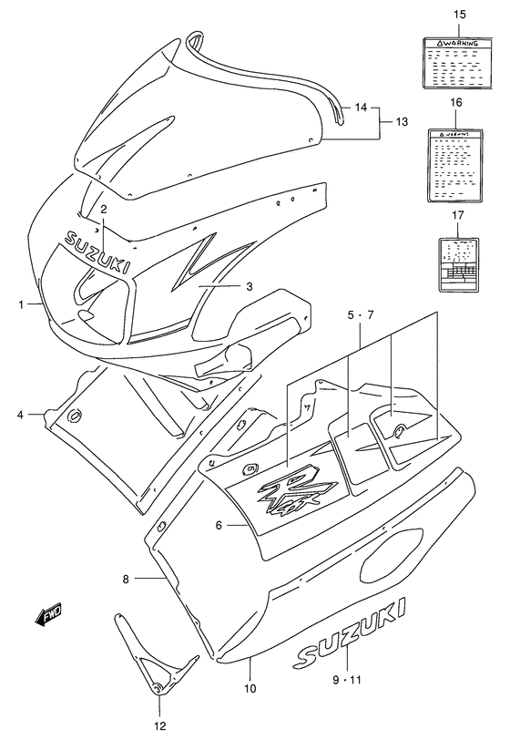 Cowling body