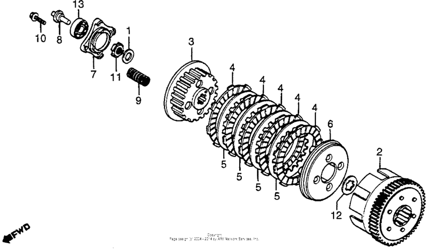 XR200R Сцепление