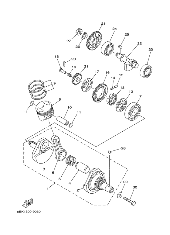Crankshaft & piston