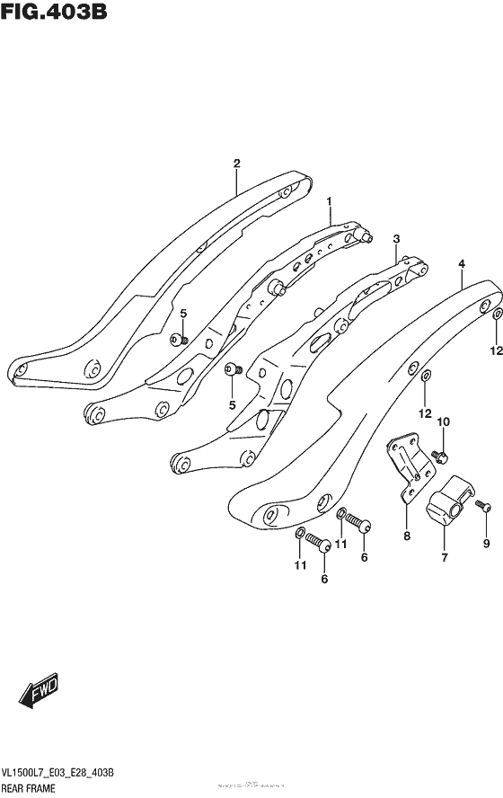 Rear Frame (Vl1500Bl7 E28)