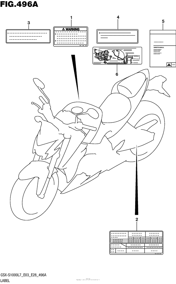 GSX-S1000 Label (Gsx-S1000L7 E33)