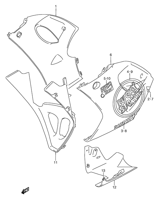 Under cowling body