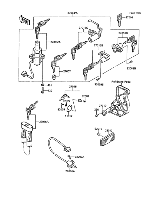 ZL1000 Замок зажигания