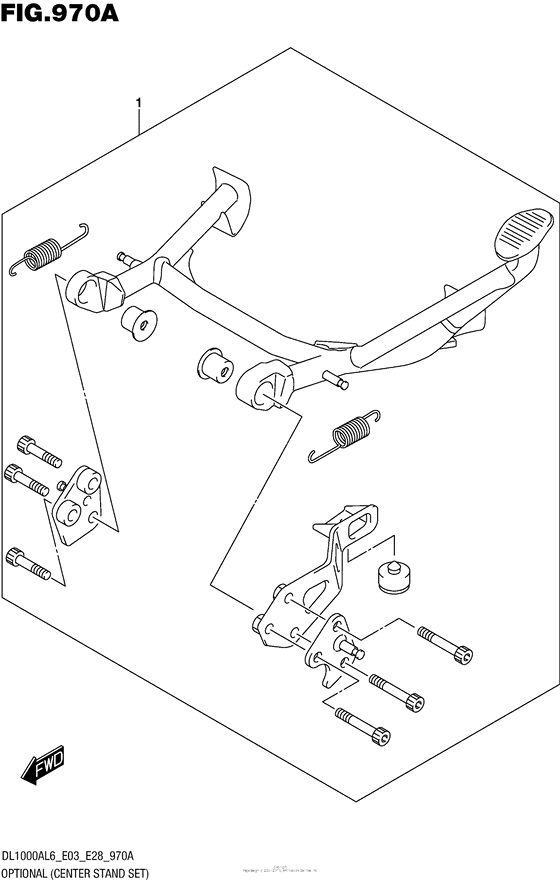 DL1000 (ABS) Optional (Center Stand Set)