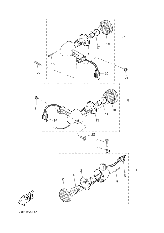 YH50 Поворотники