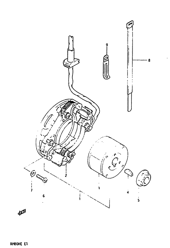 RM80 Зажигание