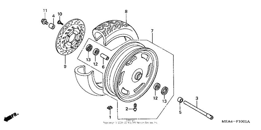 Front wheel (vtx1300r)