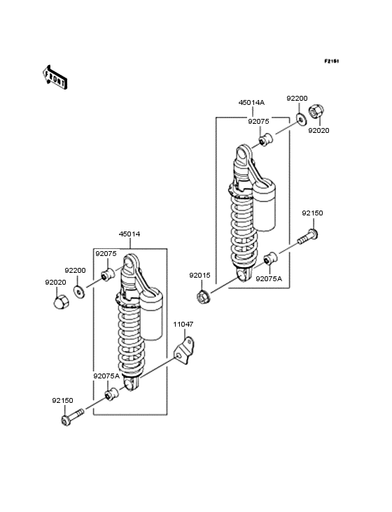 ZR1100 Подвеска  /  амортизатор