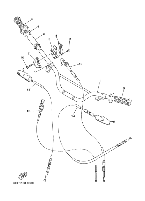 Steering handle & cable