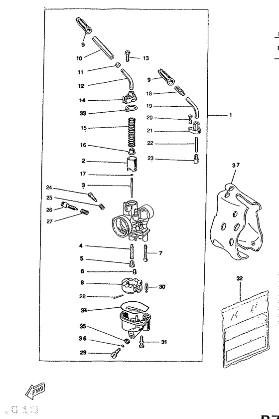 CW50RS Карбюратор