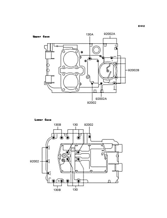 EX400 Болты крепления картера